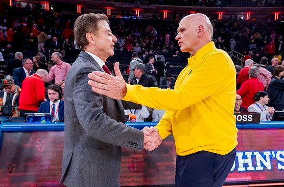 St. John's Head Coach Rich Pitino and Phil Martelli