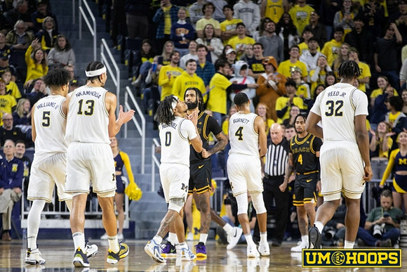 Terrance Williams II (5), Olivier Nkamhoua (13), Dug McDaniel (0), Nimari Burnett (4), and Tarris Reed Jr. (32)