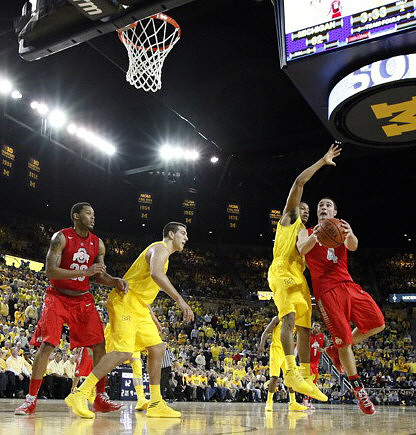 Mitch McGary (4) and Trey Burke (3)