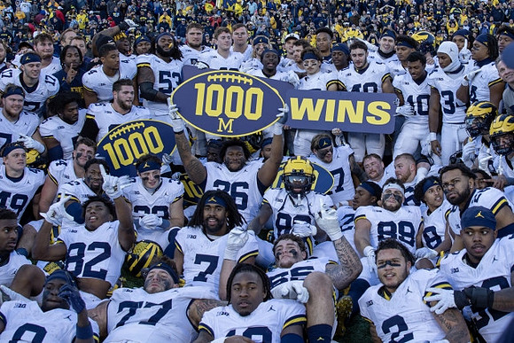 Michigan Team and 1000th Win