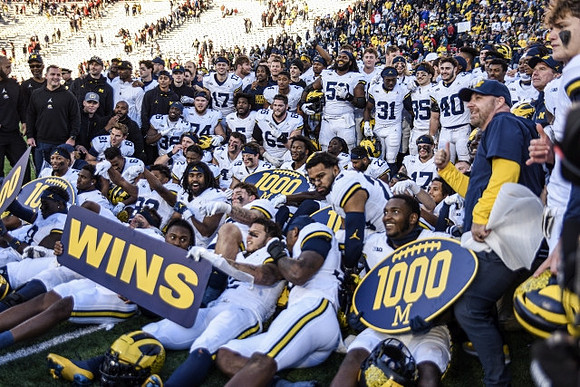 Michigan Team and 1000th Win