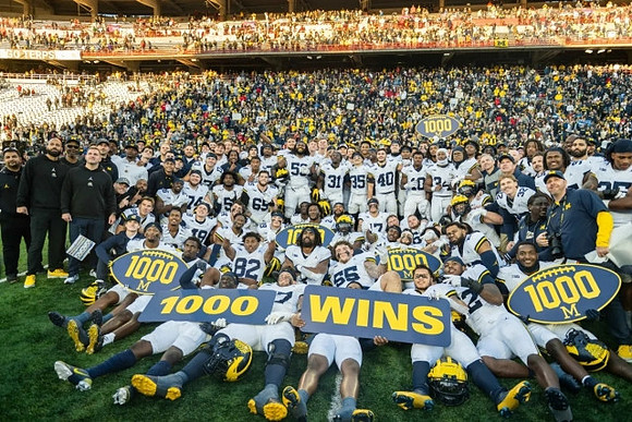 Michigan Team and 1000th Win