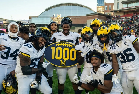 Michigan Team and 1000th Win
