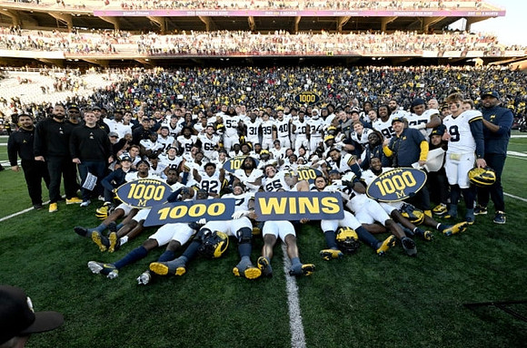 Michigan Team and 1000th Win