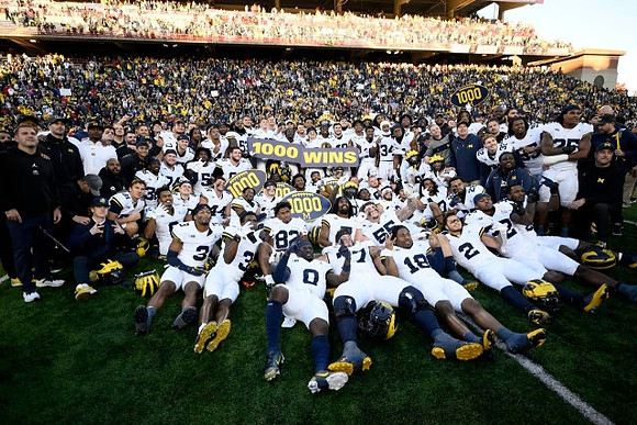 Michigan Team and 1000th Win