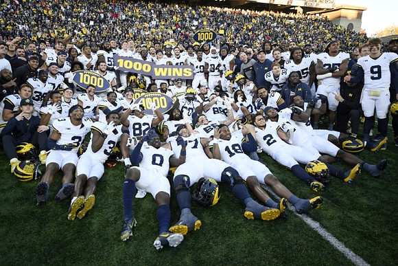 Michigan Team and 1000th Win