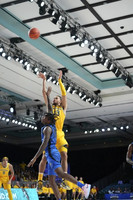Olivier Nkamhoua (13) and Terrance Williams II (5)