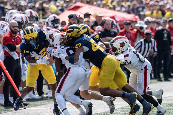 Aamir Hall (12), TJ Guy (42), and Jimmy Rolder (30)