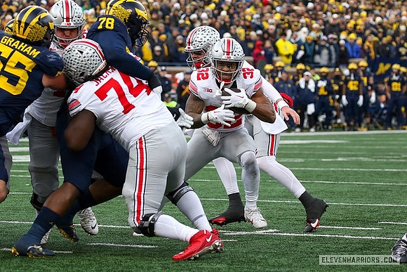 Mason Graham (55) and Kenneth Grant (78)