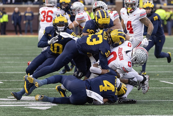 Zeke Berry (10), German Green (33), Micah Pollard (4), Christian Boivin (40), and Tommy Doman (19)