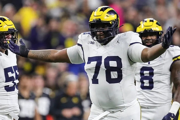 Mason Graham (55), Kenneth Grant (78), and Derrick Moore (8)
