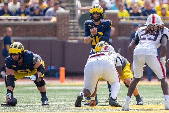 Greg Crippen (51) and Davis Warren (16)