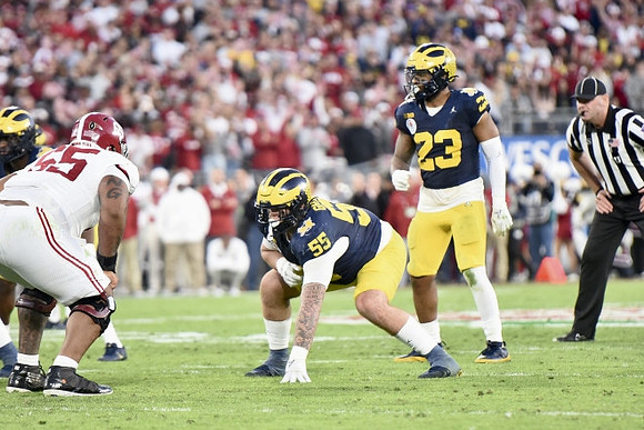 Mason Graham (55) and Michael Barrett (23)