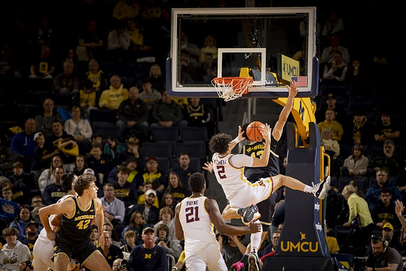 Will Tschetter (42) and Olivier Nkamhoua (13)