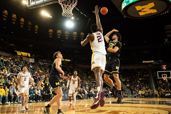 Will Tschetter (42) and Olivier Nkamhoua (13)