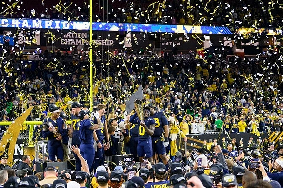 Michigan Team and National Championship Trophy