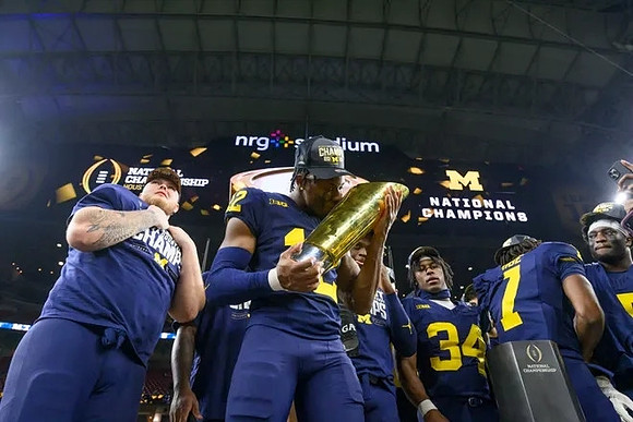Michigan Team and National Championship Trophy
