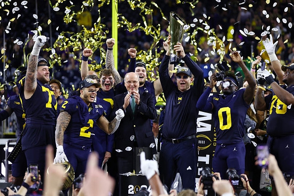 Michigan Team and National Championship Trophy