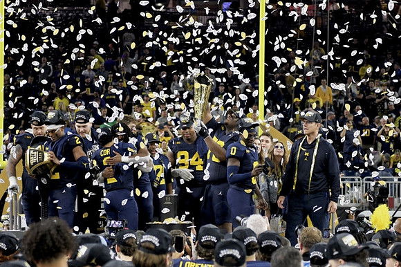 Michigan Team and National Championship Trophy