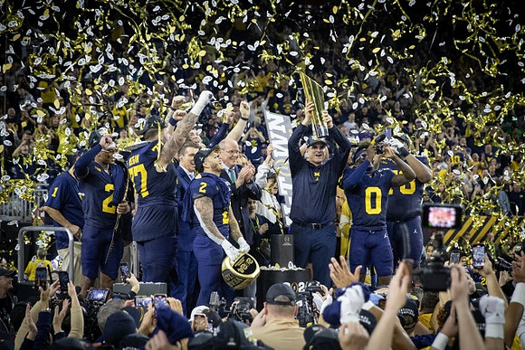Michigan Team and National Championship Trophy