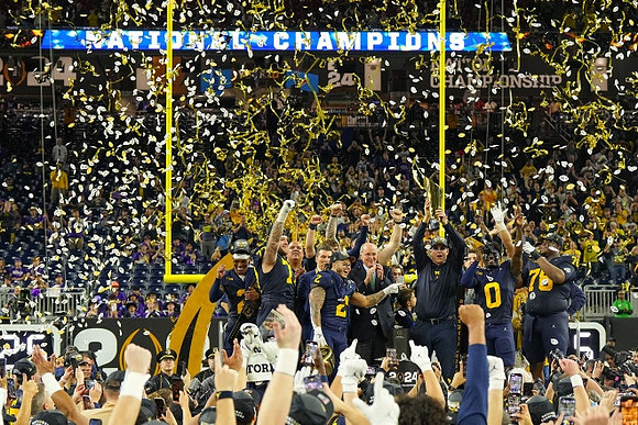 Michigan Team and National Championship Trophy