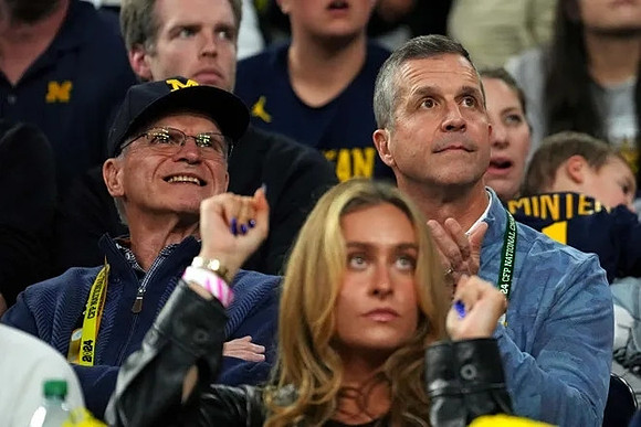 Jack Harbaugh and John Harbaugh