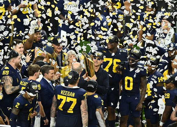 Michigan Team and National Championship Trophy