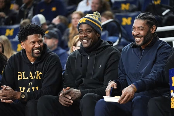 Jalen Rose, Chris Webber, and Jimmy King