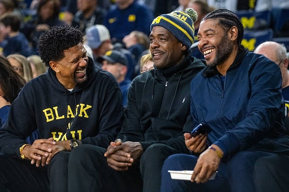 Jalen Rose, Chris Webber, and Jimmy King
