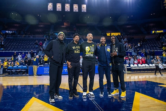 Chris Webber, Jalen Rose, Juwan Howard, Jimmy King, and Ray Jackson
