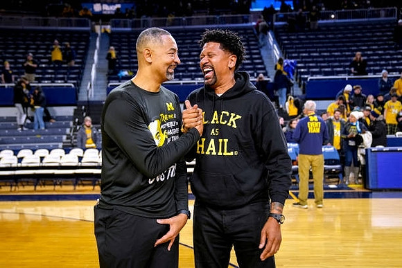 Juwan Howard and Jalen Rose