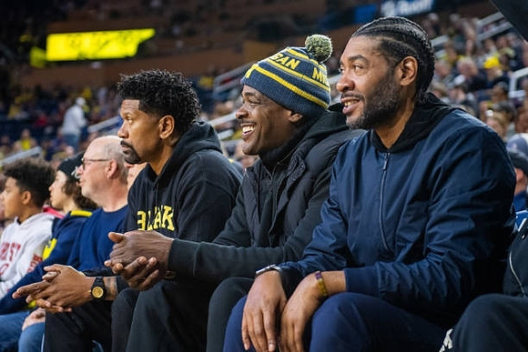 Jalen Rose, Chris Webber, and Jimmy King