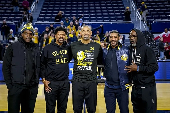 Chris Webber, Jalen Rose, Juwan Howard, Jimmy King, and Ray Jackson