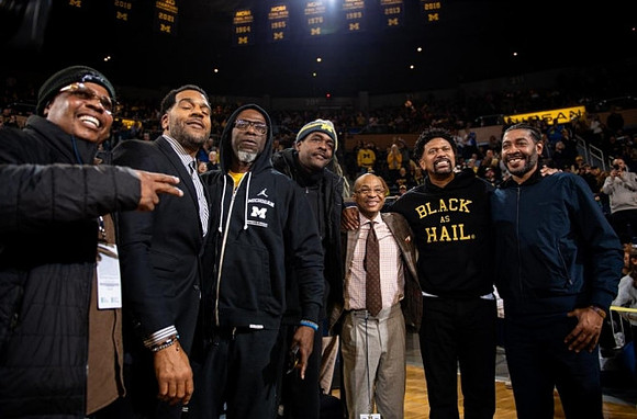 Ray Jackson, Chris Webber, Jalen Rose, and Jimmy King