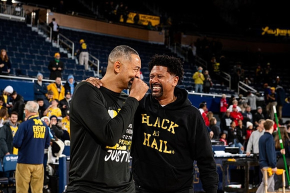 Juwan Howard and Jalen Rose