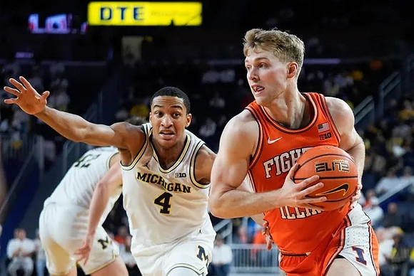 Nimari Burnett (4) and Will Tschetter (42)