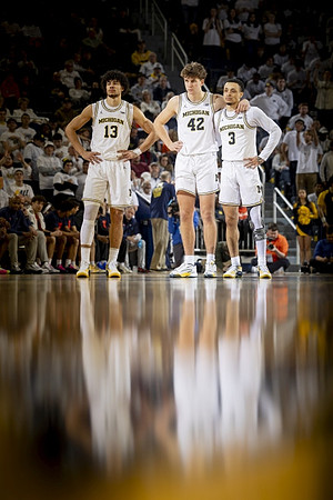 Olivier Nkamhoua (13), Will Tschetter (42), and Jaelin Llewellyn (3)