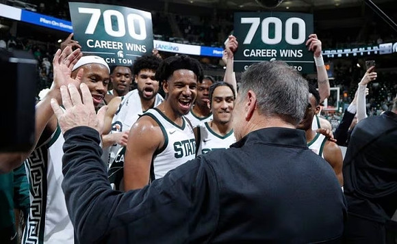 Michigan State Head Coach Tom Izzo