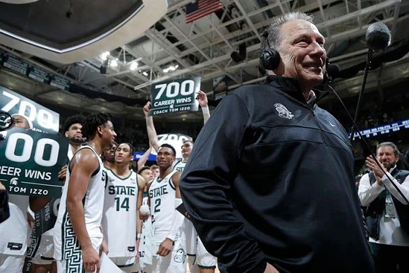 Michigan State Head Coach Tom Izzo