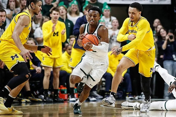 Olivier Nkamhoua (13) and Jaelin Llewellyn (3)
