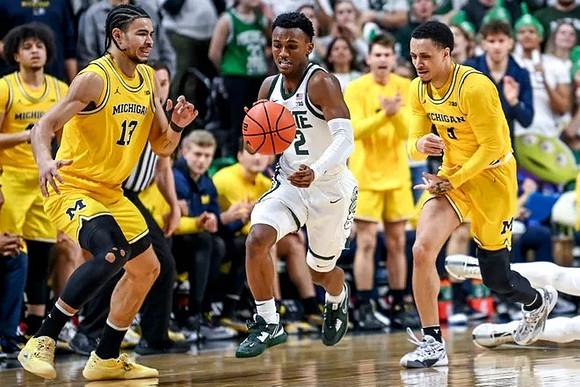 Olivier Nkamhoua (13) and Jaelin Llewellyn (3)