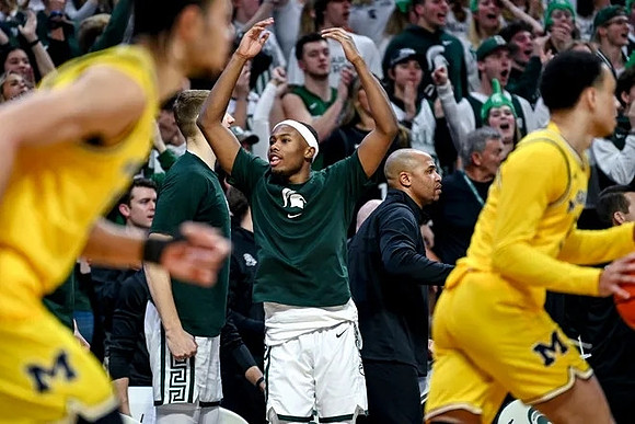 Olivier Nkamhoua (13) and Jaelin Llewellyn (3)