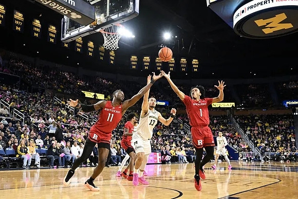 Olivier Nkamhoua (13) and Jaelin Llewellyn (3)