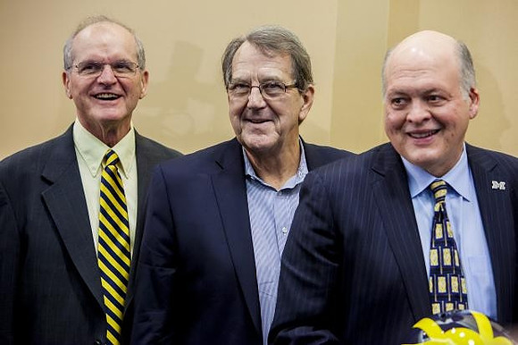 Jack Harbaugh, Lloyd Carr, and Jim Hackett