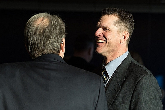 Lloyd Carr and Jim Harbaugh