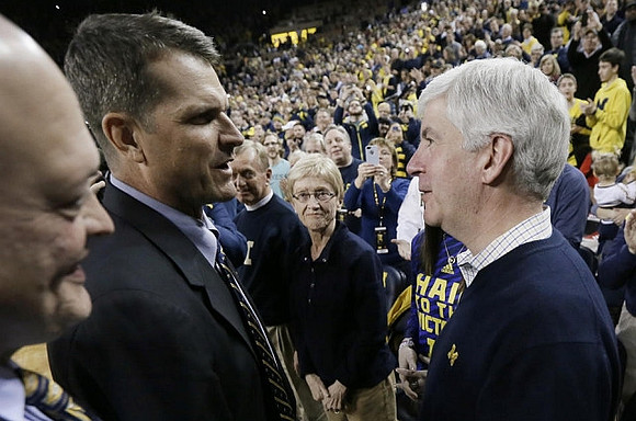 Jim Hackett and Jim Harbaugh