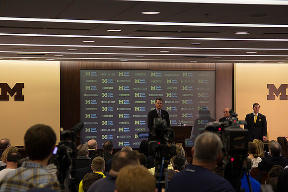 Jim Harbaugh and Jim Hackett
