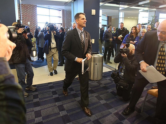 Jim Harbaugh and Jim Hackett