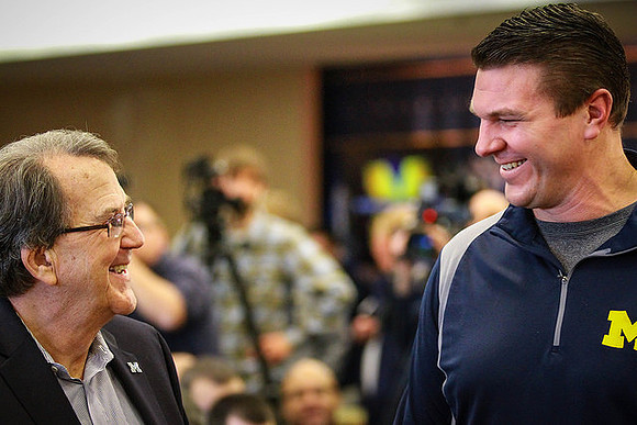 Lloyd Carr and Jon Jansen