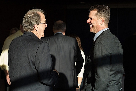 Lloyd Carr and Jim Harbaugh